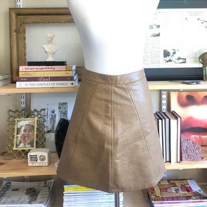 ZARA BASIC VEGAN LEATHER SKIRT